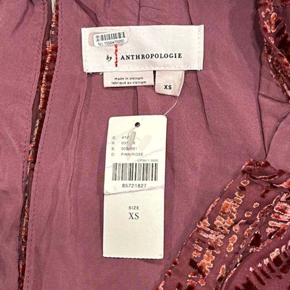 Anthropologie Somerset Jumpsuit Velvet Burnout Edition Women's Size XS - Picture 9 of 16